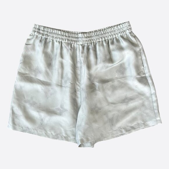 Louis Vuitton Grey LV Pixel Monogram Silk Shorts - Picture 1 of 7